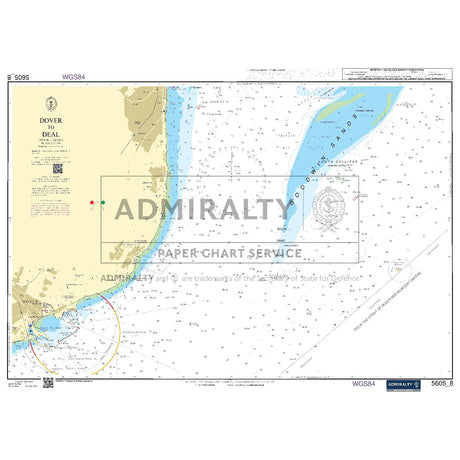 Nautical chart 5605_8 Dover to Deal on the Kent coast