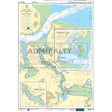 Nautical chart 5606_10 Mouth of River Medway and West Swale in the Thames Estuary with 3 panels