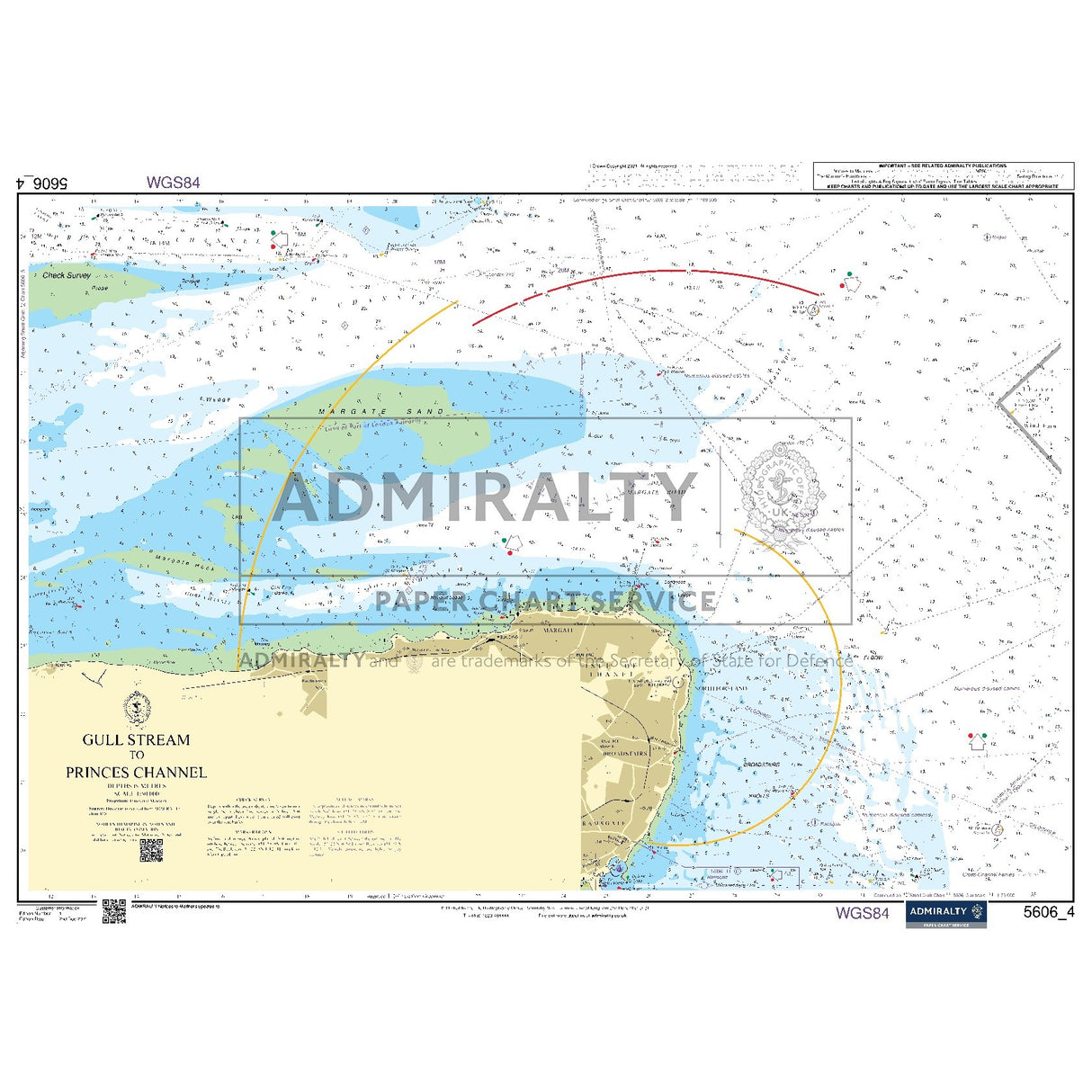 Nautical chart 5606_4 Gull Stream to Princes Channel in the Thames Estuary