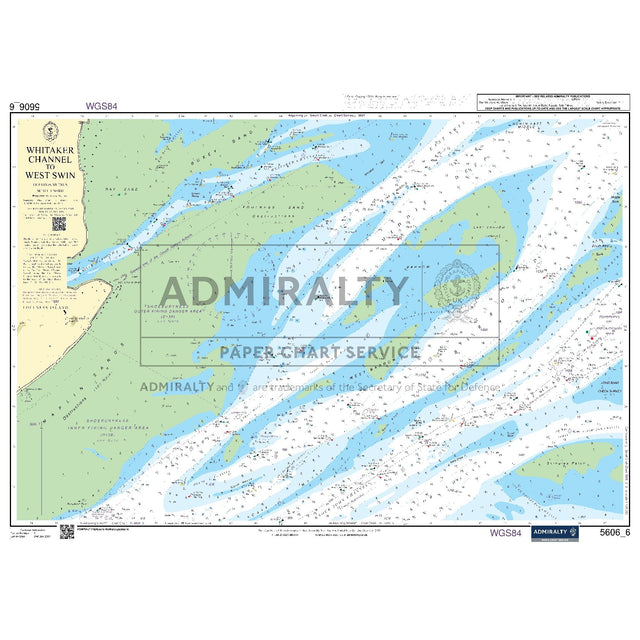Nautical chart 5606_6 Whitaker Channel to West Swin in the Thames Estuary