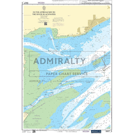 Nautical chart 5607_3 Outer Approaches to the River Blackwater