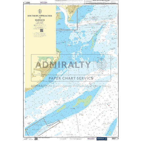 Nautical chart 5607_4 Southern Approaches to Harwich on the Essex coast