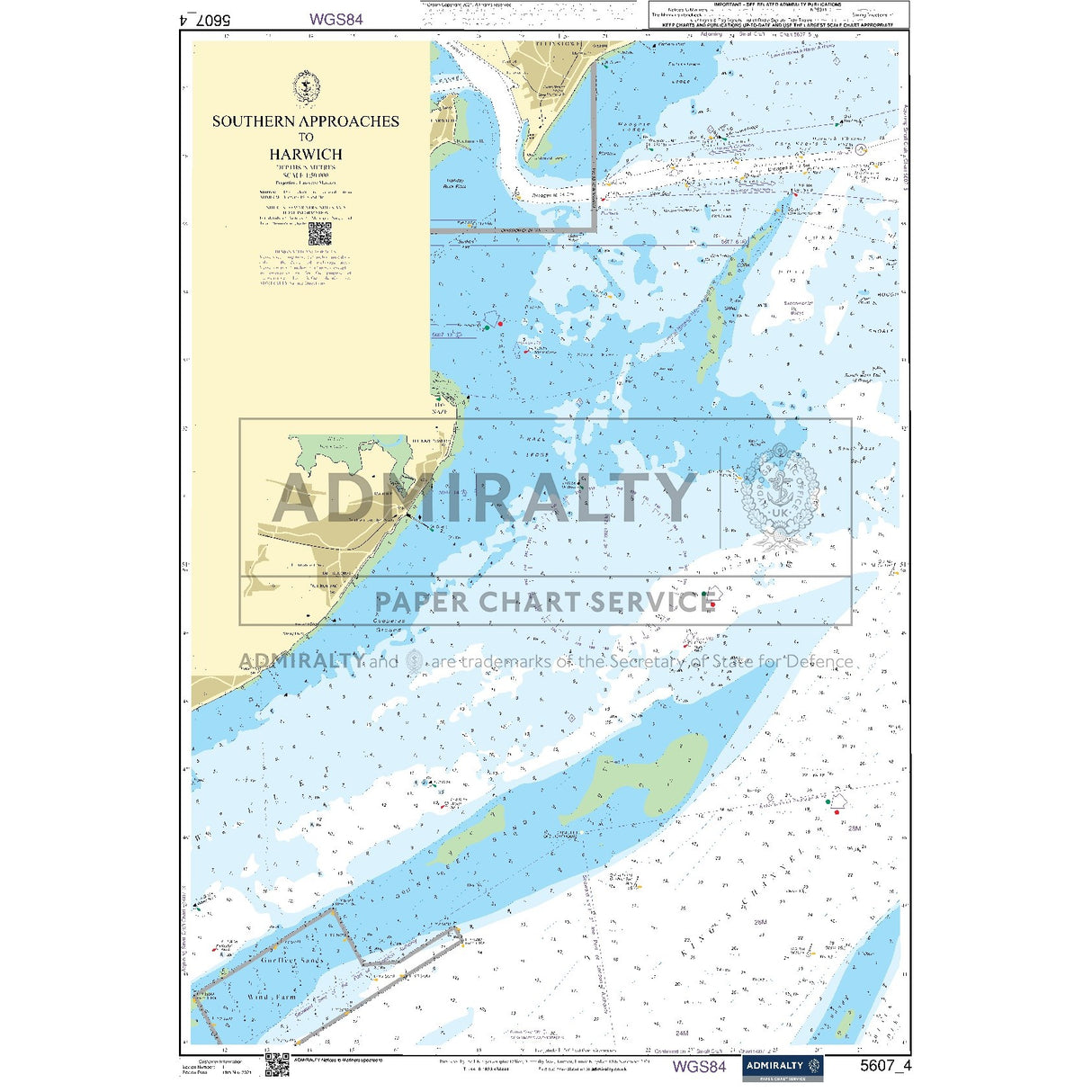 Nautical chart 5607_4 Southern Approaches to Harwich