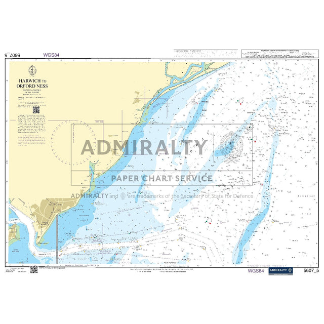 Nautical chart 5607_5 Harwich to Orford Ness on the Suffolk coast