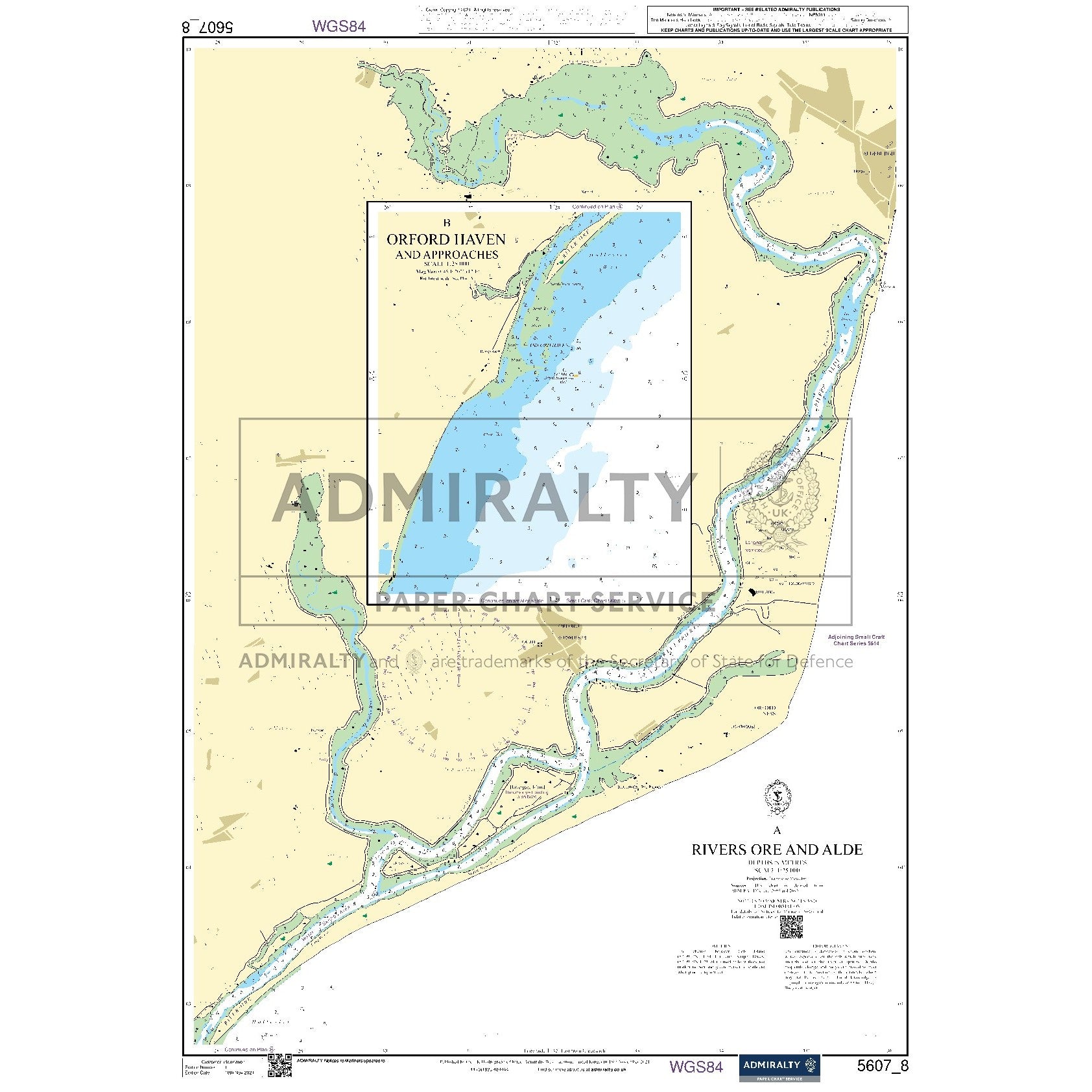 Nautical chart 5607_8 Rivers Ore and Alde