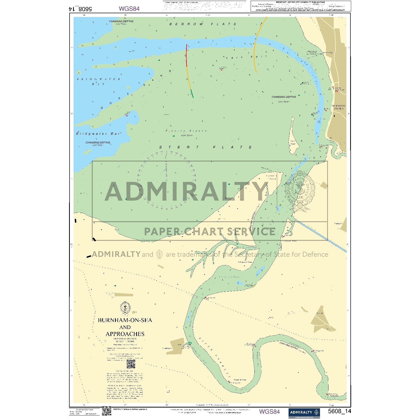 Nautical chart 5608_14 Burnham-on-Sea and Approaches