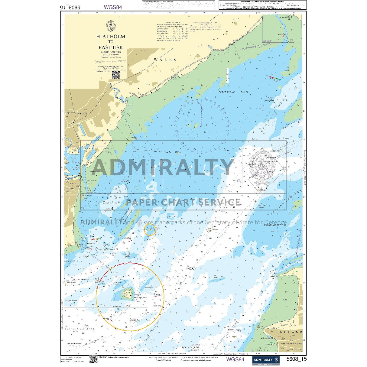 Nautical chart 5608_15 Flat Holm to East Usk