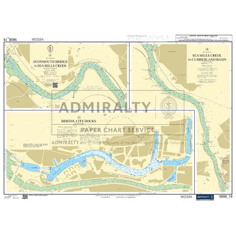Nautical chart 5608_19 Avonmouth Bridge to Sea Mills Creek