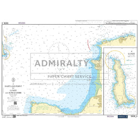 Nautical chart 5608_4 Hartland Point to Lundy and Ilfracombe with 2 panels