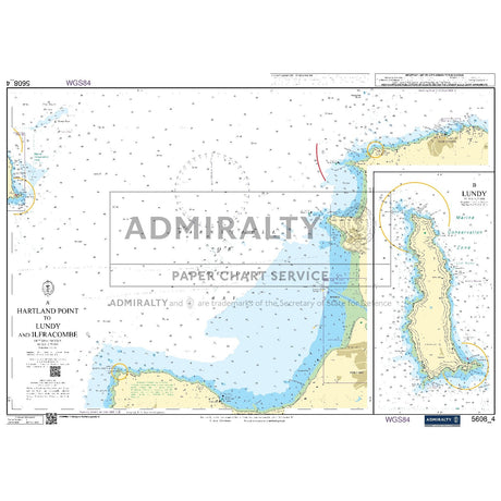 Nautical chart 5608_4 Hartland Point to Lundy and Ilfracombe