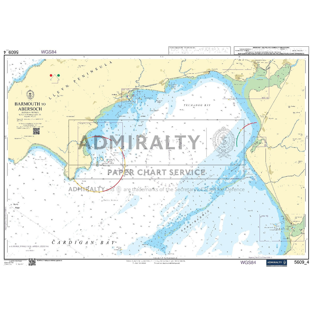 Nautical chart 5609_4 Barmouth to Abersoch