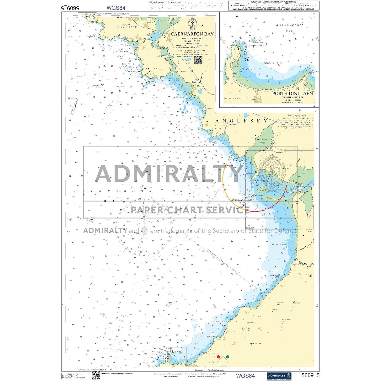 Nautical chart 5609_5 Caernarfon Bay