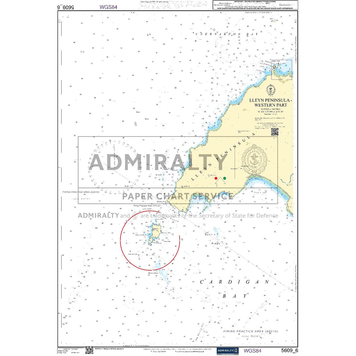 Nautical chart 5609_6 Llyn Peninsula (Western Part)