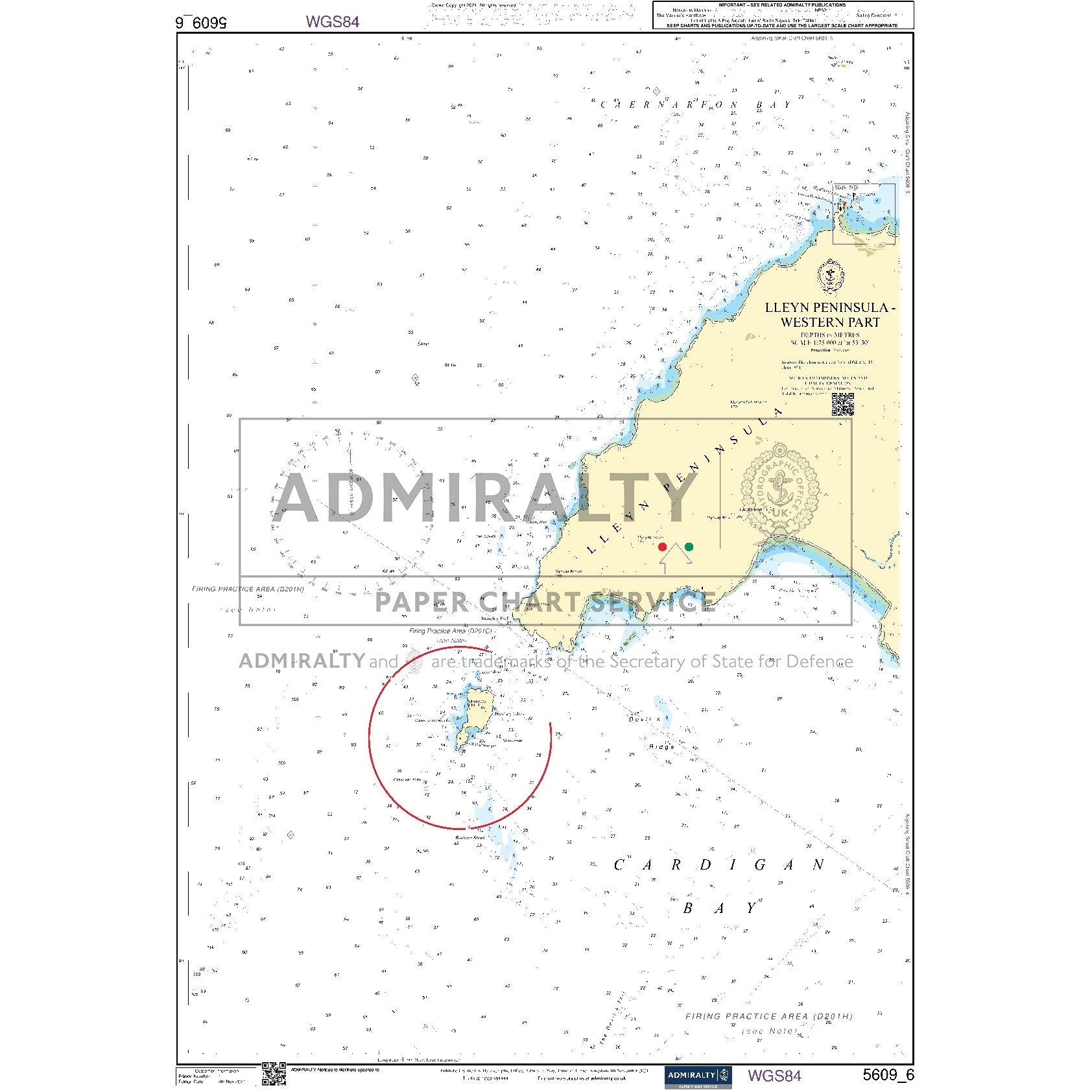 Nautical chart 5609_6 Llyn Peninsula (Western Part)