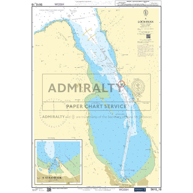 Nautical chart 5610_18 Loch Ryan in the Firth of Clyde with 2 panels