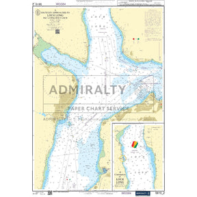 Nautical chart 5610_2 Southern Approaches to Loch Long including Holy Loch in the Firth of Clyde with 2 panels