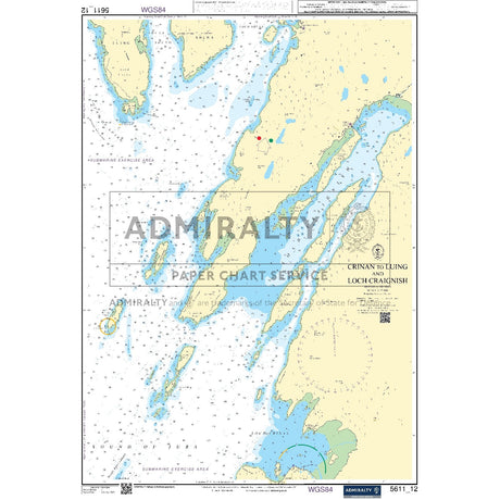 Nautical chart 5611_12 Crinan to Luing and Loch Craignish
