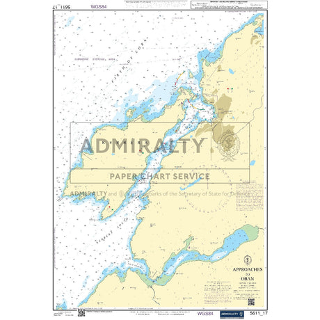 Nautical chart 5611_17 Approaches to Oban on the west coast of Scotland