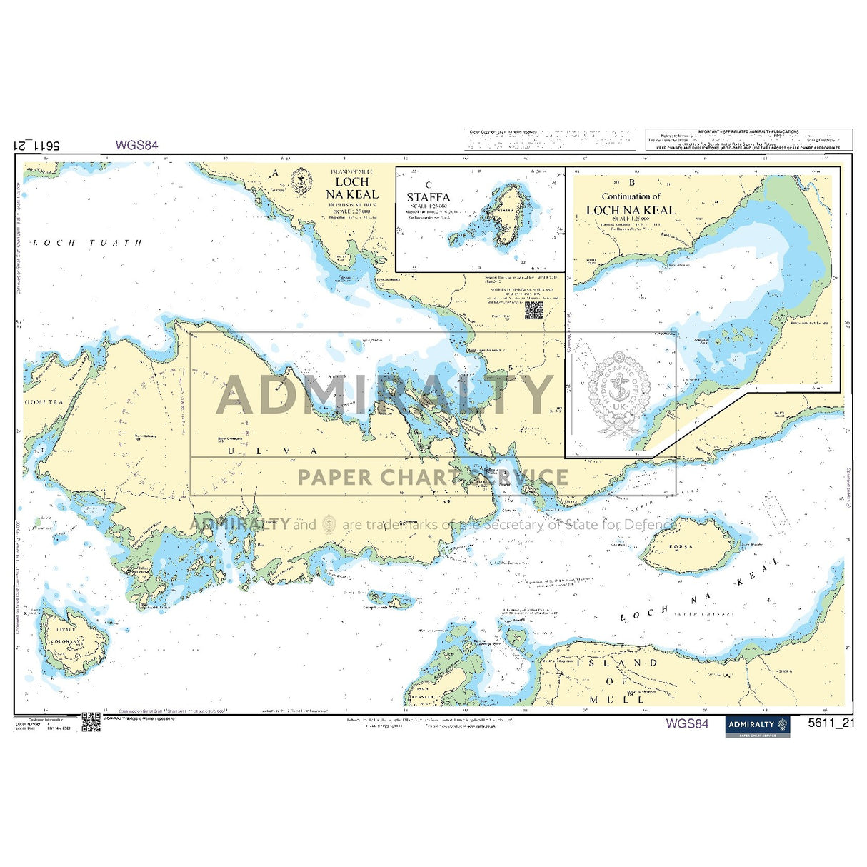 Nautical chart 5611_21 Island of Mull - Loch Na Keal