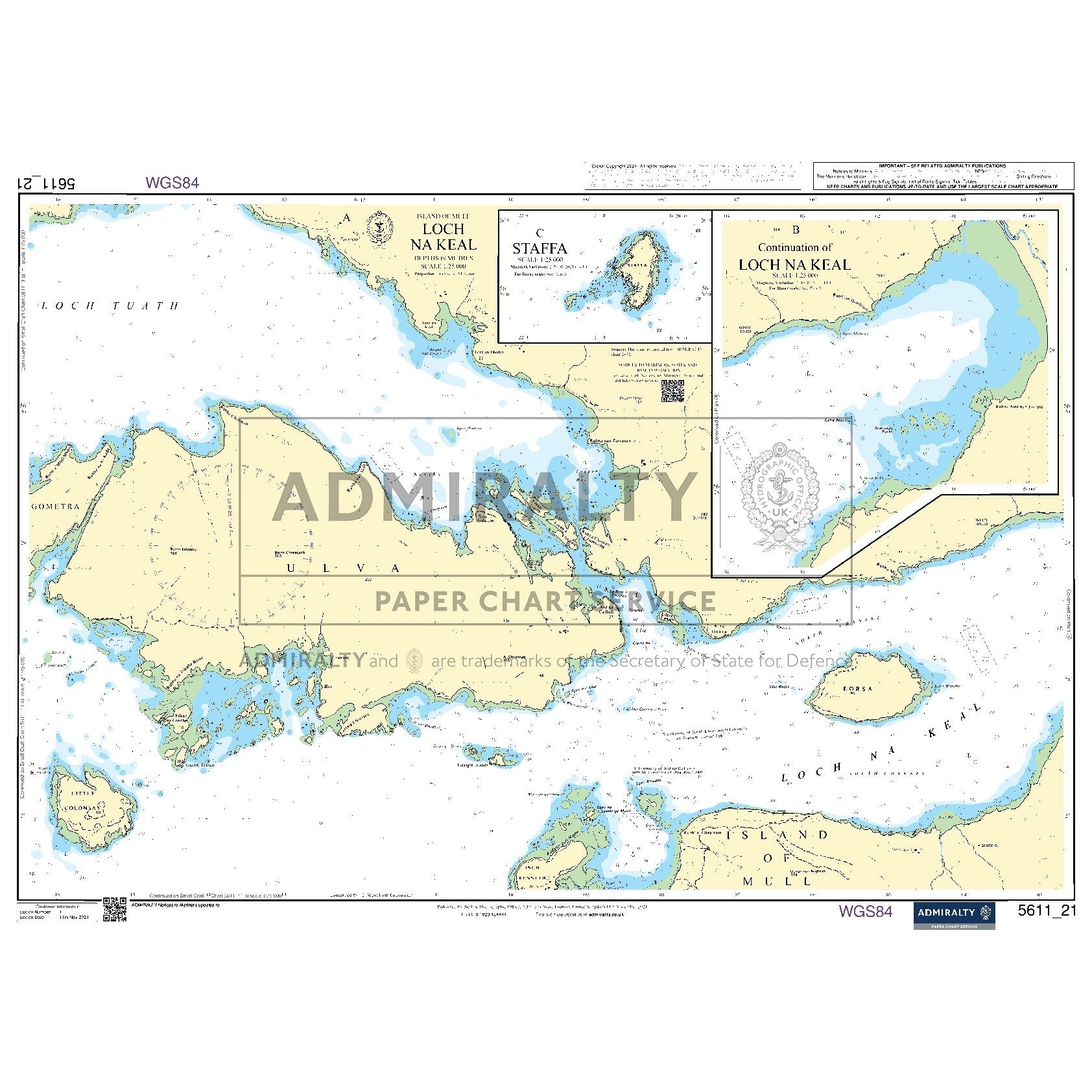 Nautical chart 5611_21 Island of Mull - Loch Na Keal