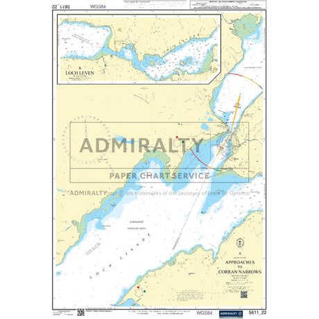 Nautical chart 5611_22 Loch Linnhe - Approaches to Corran Narrows