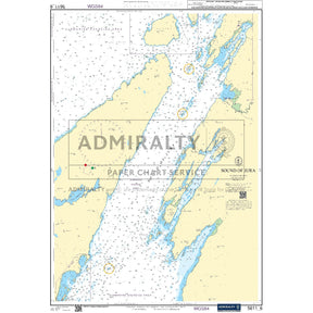 Nautical chart 5611_6 Sound of Jura on the west coast of Scotland