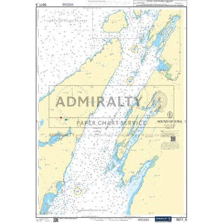 Nautical chart 5611_6 Sound of Jura on the west coast of Scotland
