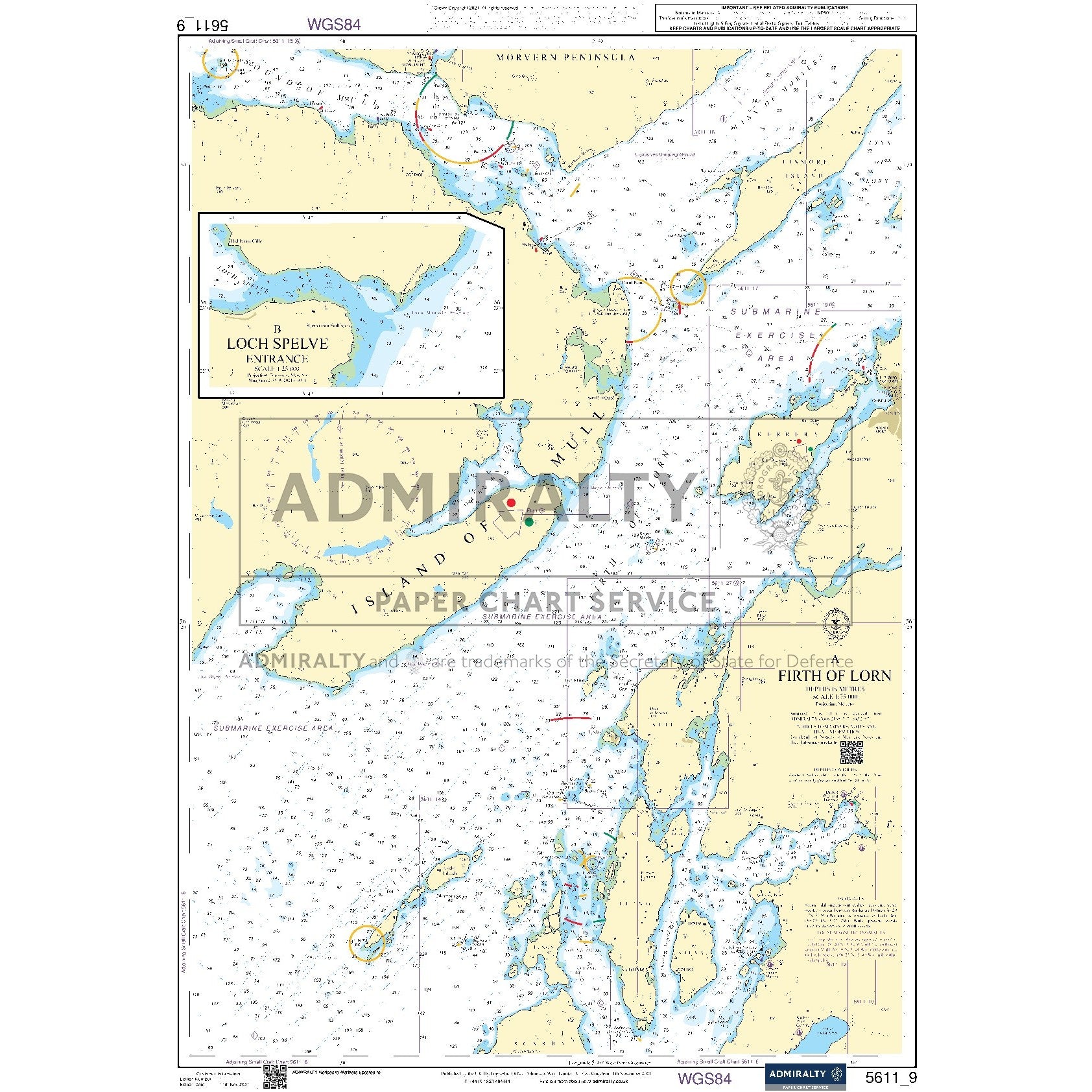 Nautical chart 5611_9 Firth of Lorn