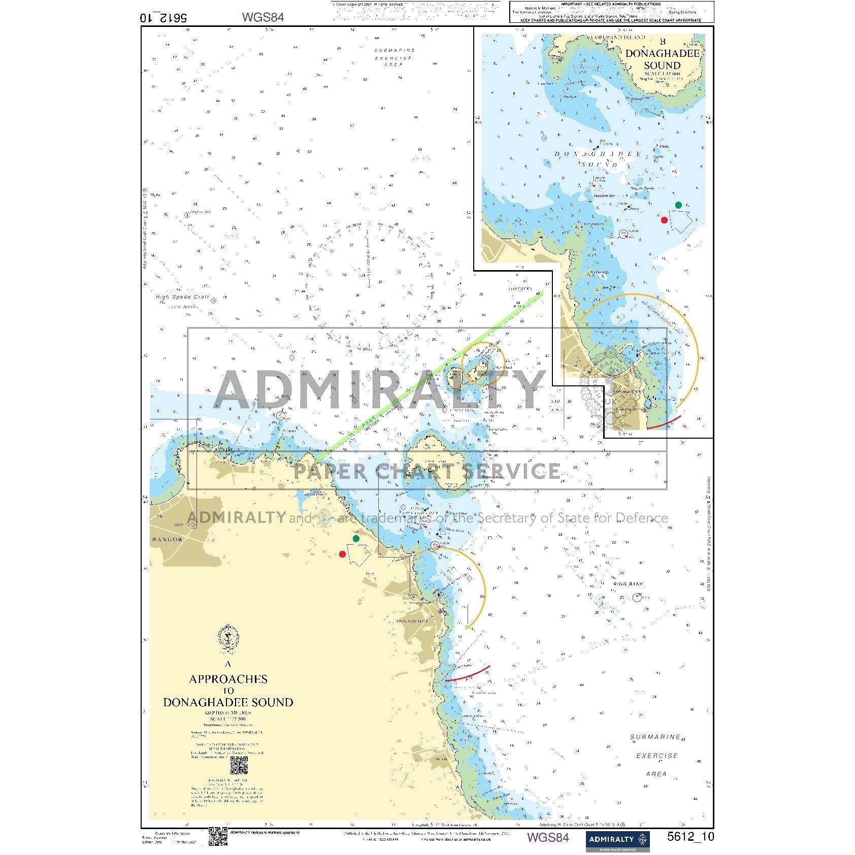 Nautical chart 5612_10 Approaches to Donaghadee Sound