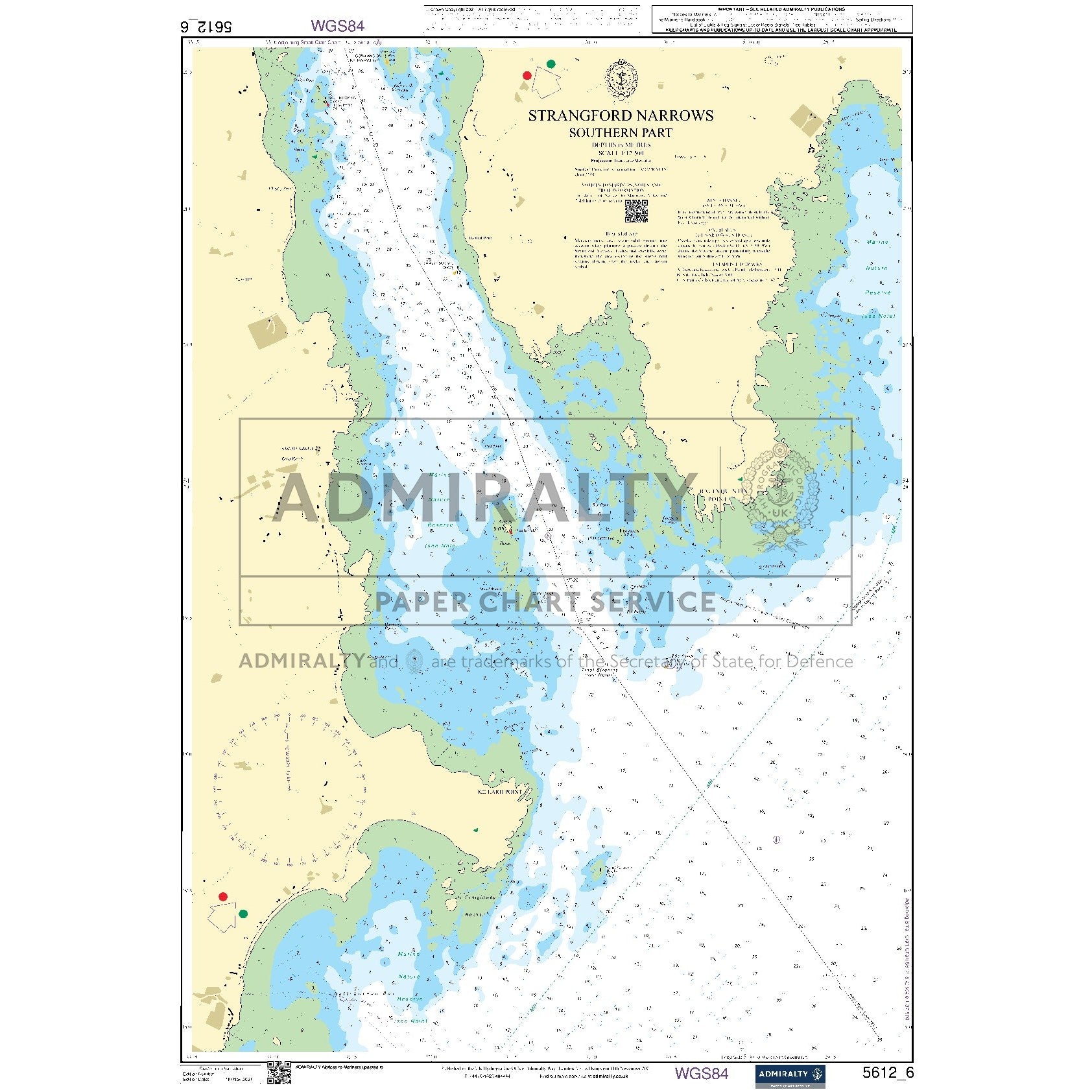 Nautical chart 5612_6 Strangford Narrows (Southern Part)
