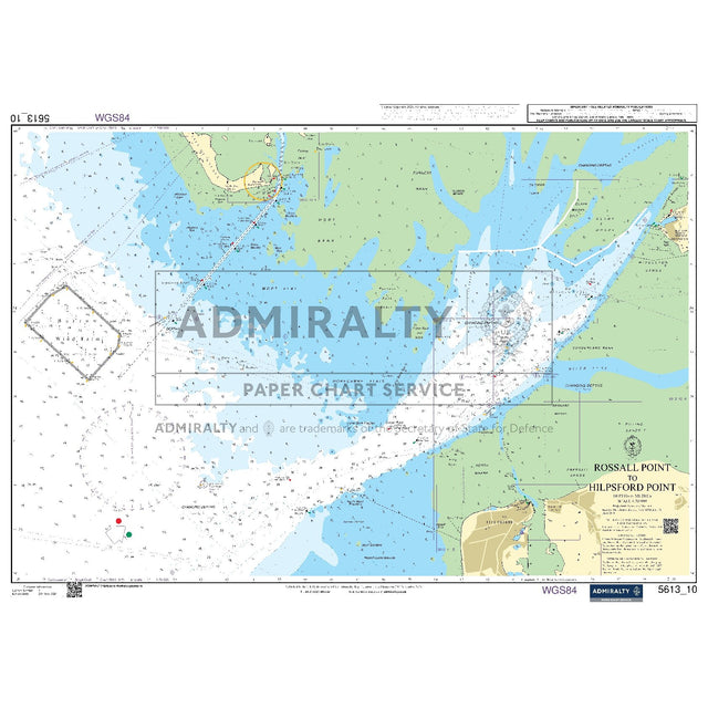 Nautical chart 5613_10 Rossall Point to Hilpsford Point on the Lancashire coast