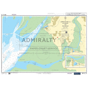 Nautical chart 5613_12 Approaches to Glasson and Heysham with 2 panels
