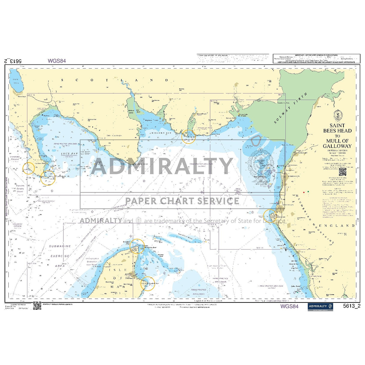 Nautical chart 5613_2 Saint Bees Head to Mull of Galloway
