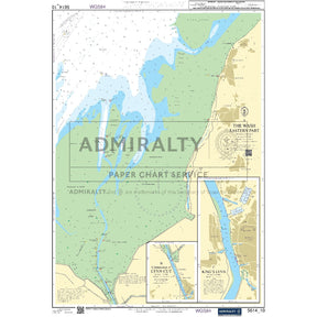 Nautical chart 5614_10 The Wash - Eastern Part with 3 panels