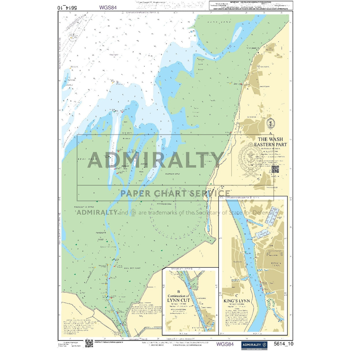 Nautical chart 5614_10 The Wash (Eastern Part)