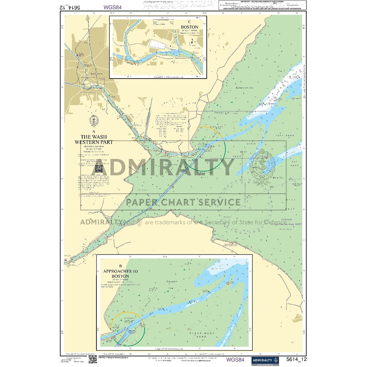 Nautical chart 5614_12 The Wash (Western Part)