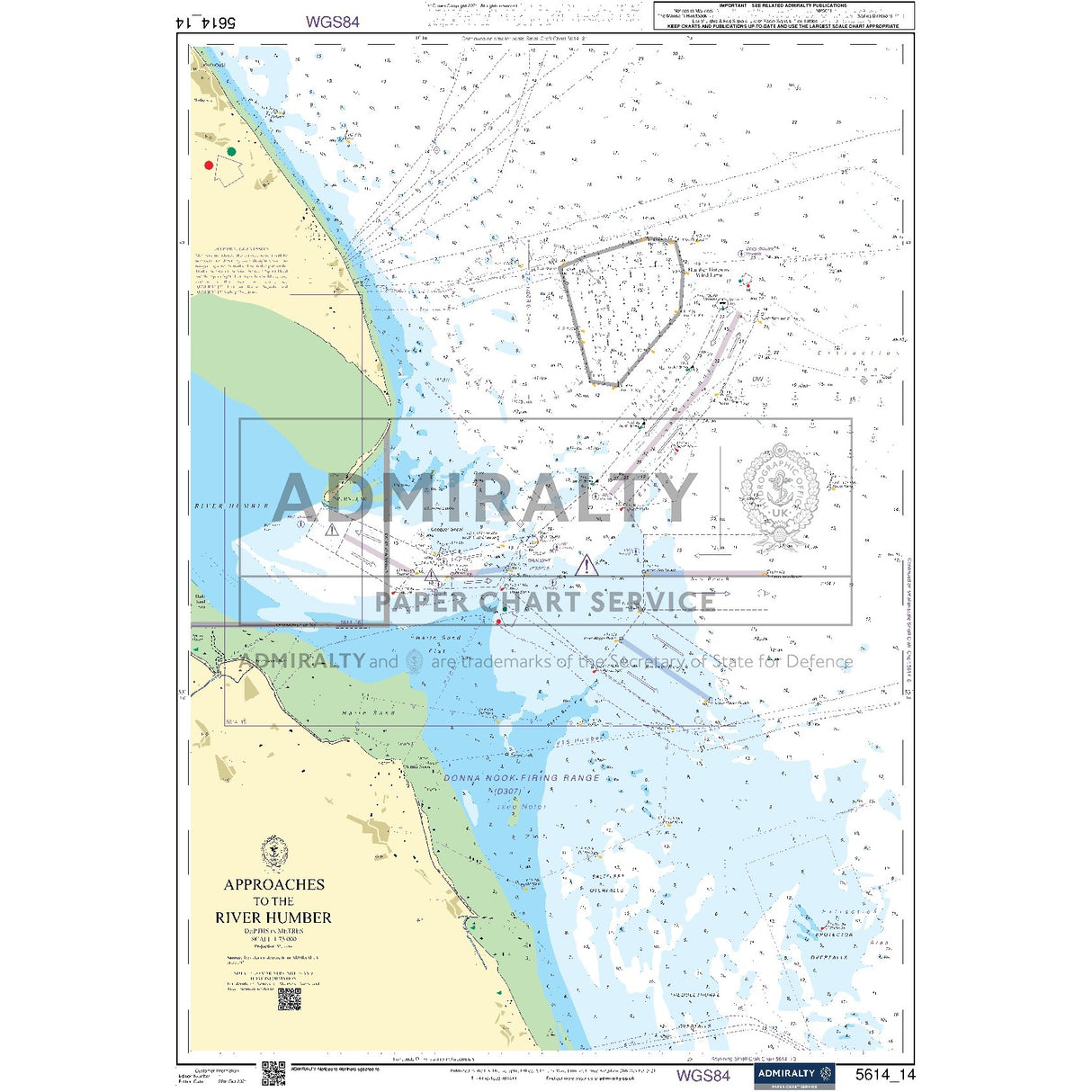 Nautical chart 5614_14 Approaches to the River Humber