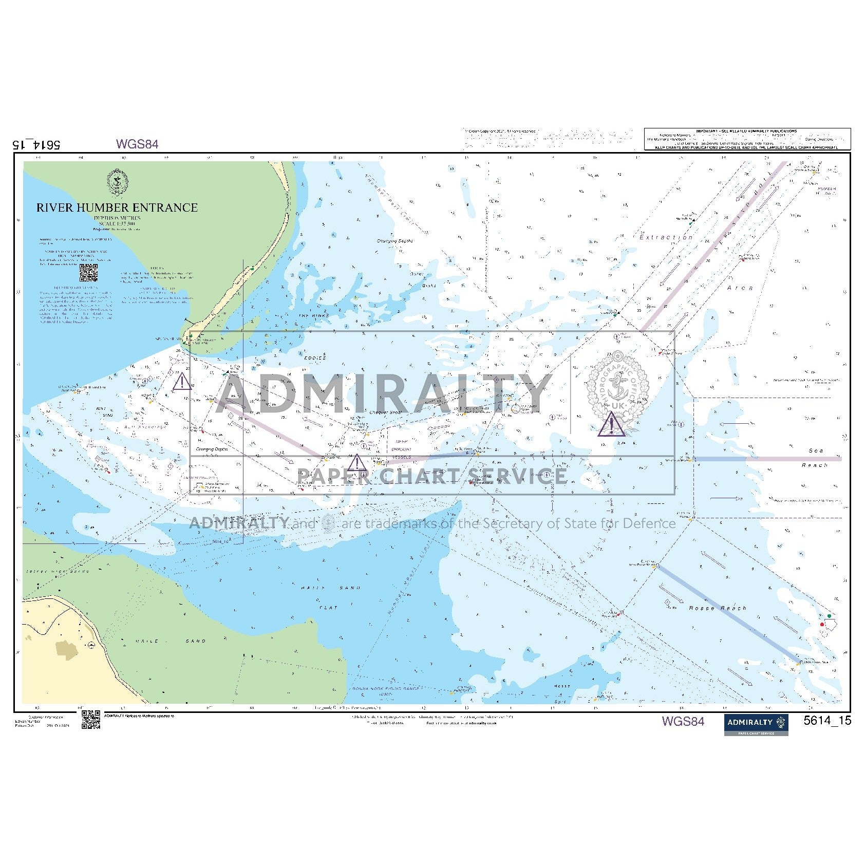 Nautical chart 5614_15 River Humber Entrance