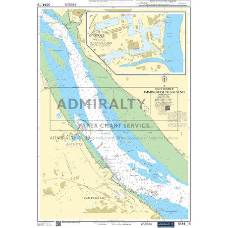 Nautical chart 5614_18 River Humber - Immingham to Saltend