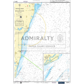 Nautical chart 5614_1 Orford Ness to Benacre Ness on the Suffolk coast with 2 panels