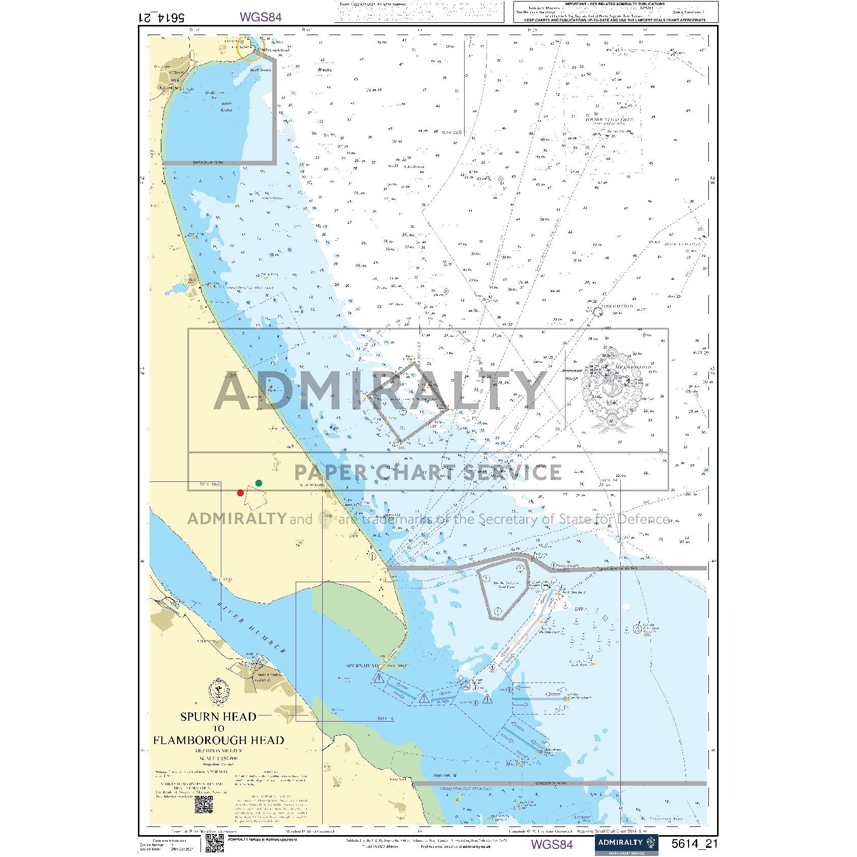 Nautical chart 5614_21 Spurn Head to Flamborough Head