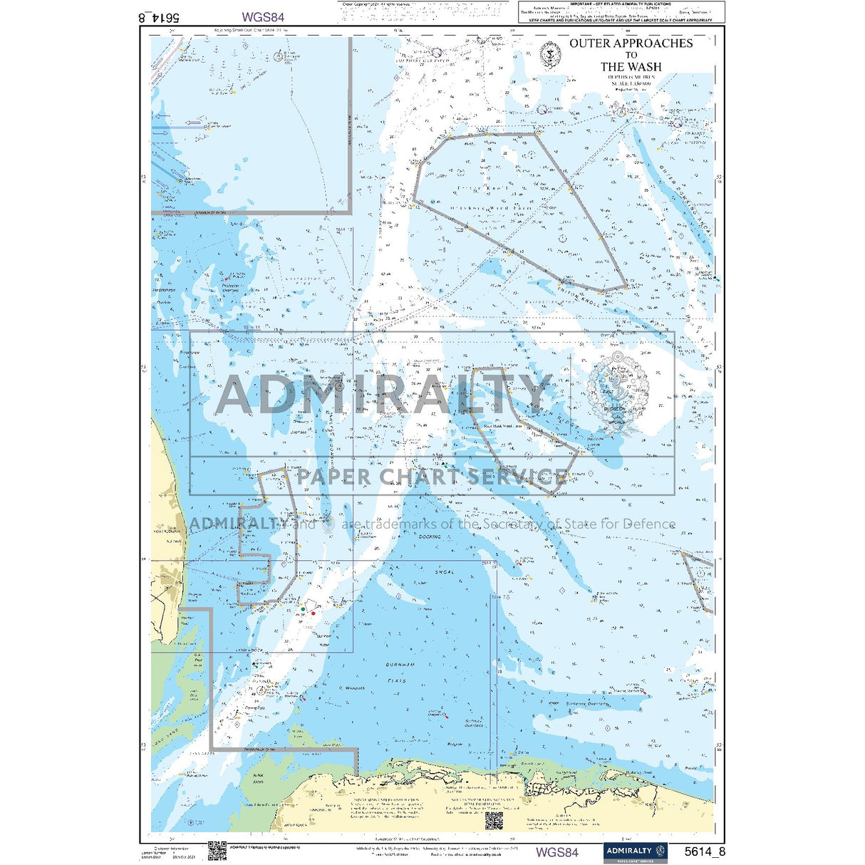 Nautical chart 5614_8 Outer Approaches to The Wash