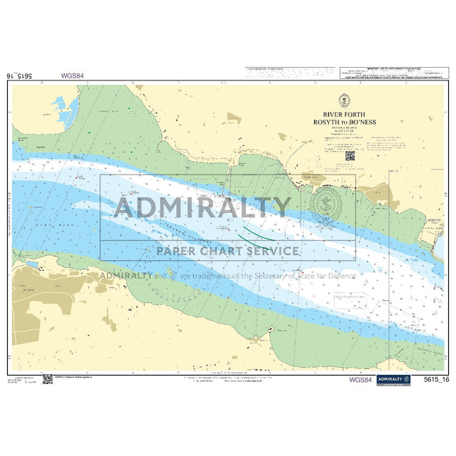 Nautical chart 5615_16 River Forth - Rosyth to Bo'Ness on the River Forth