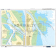 Nautical chart 5615_19 Approaches to Blyth on the Northumberland coast with 3 panels