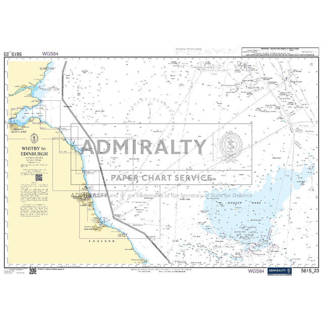 Nautical chart 5615_23 Whitby to Edinburgh