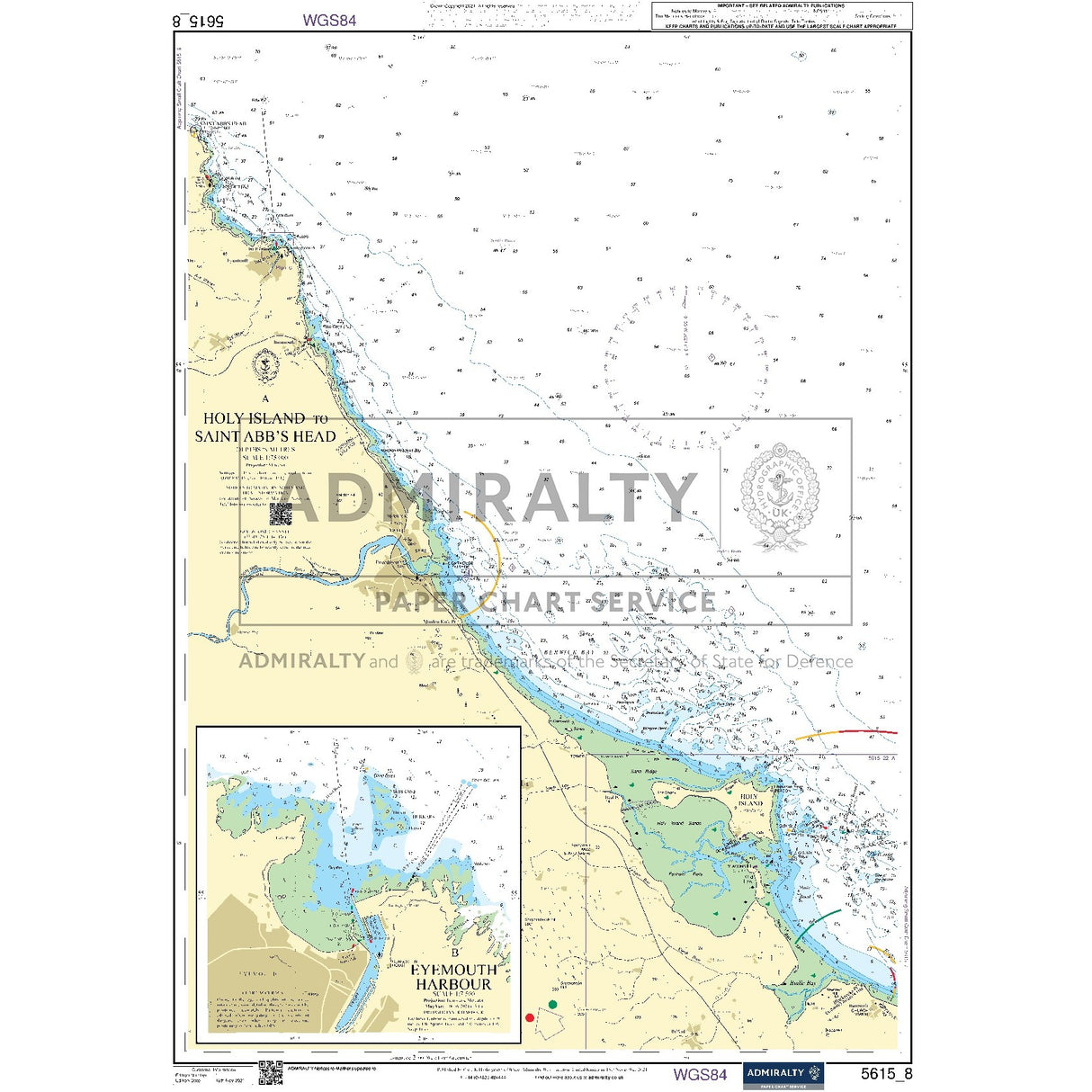 Nautical chart 5615_8 Holy Island to Saint Abb's Head