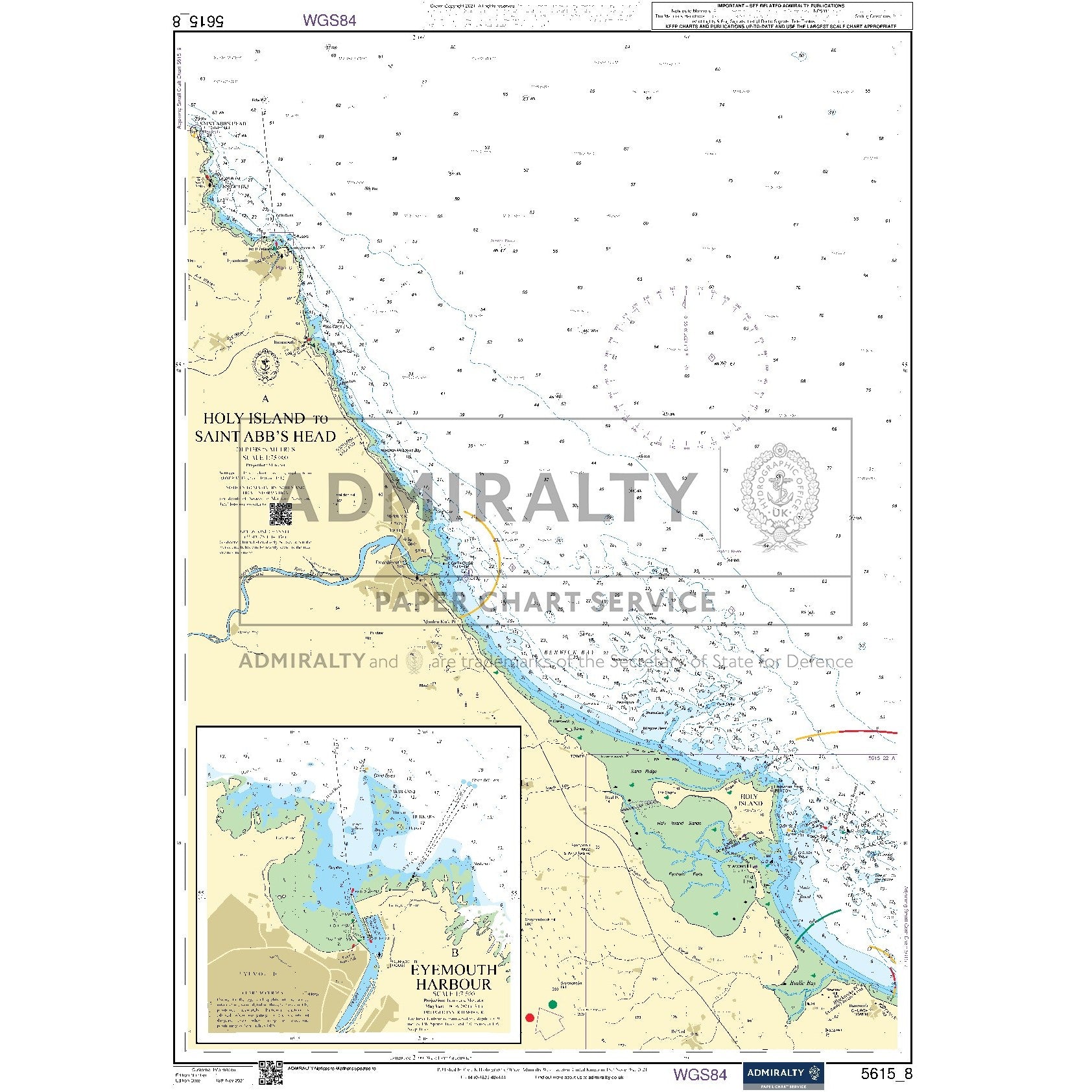 Nautical chart 5615_8 Holy Island to Saint Abb's Head