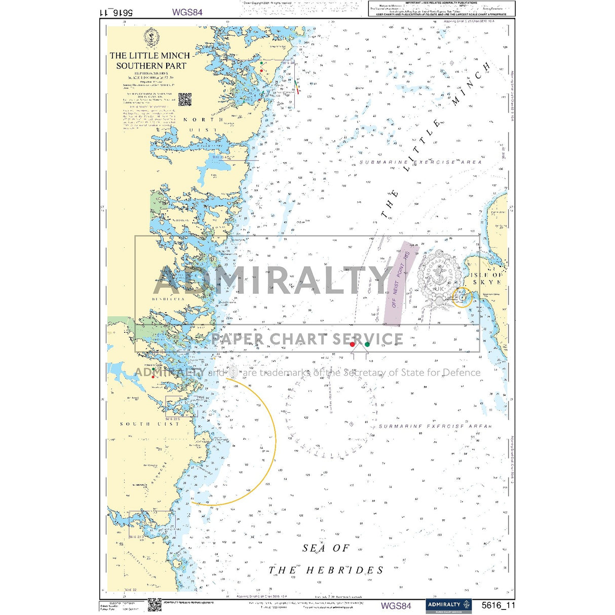 Nautical chart 5616_11 The Little Minch - Southern Part in the Little Minch