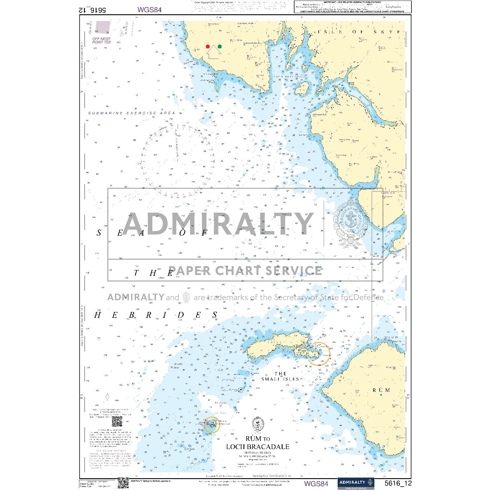 Nautical chart 5616_12 Rum to Loch Bracadale