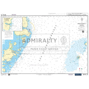 Nautical chart 5616_13 Oigh Sgeir to Barra in the Outer Hebrides with 2 panels